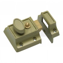 Sterling Traditional Nightlatch Door Lock 40mm Backset with 2 Keys Champagne