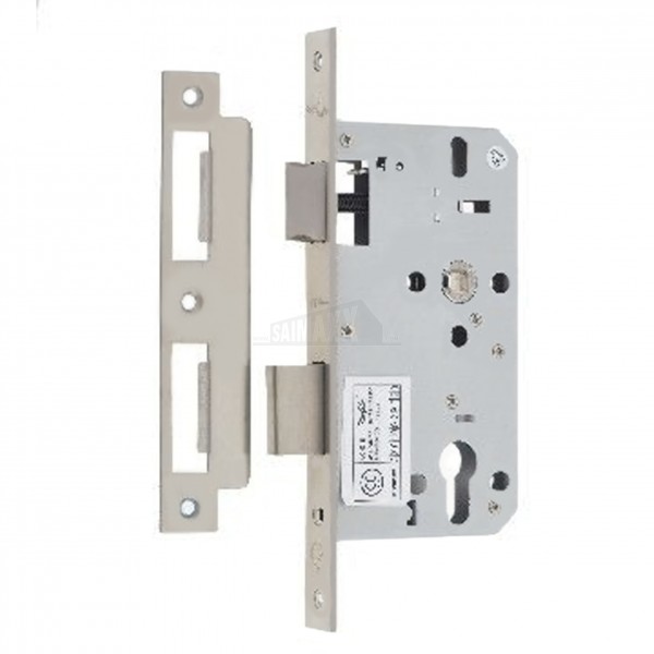 Jedo 72mm Euro Profile Panic / Escape Door Mortice Lock Satin Stainless Steel