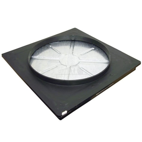 Square to Round Double Sealed & Locking Screeder Manhole Cover 450x46mm