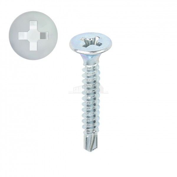 Self Drilling Drywall Screws Zinc (Silver) Finish (Boxed)