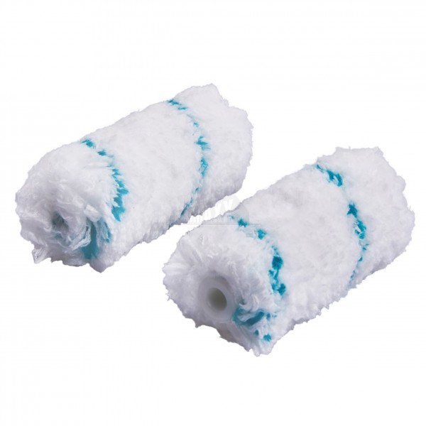 Amtech 2pc LONG Pile (Mini) Microfibre Roller Sleeves