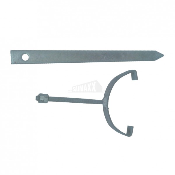 Halfround Gutter Rise & Fall Bracket Galvanised Metal