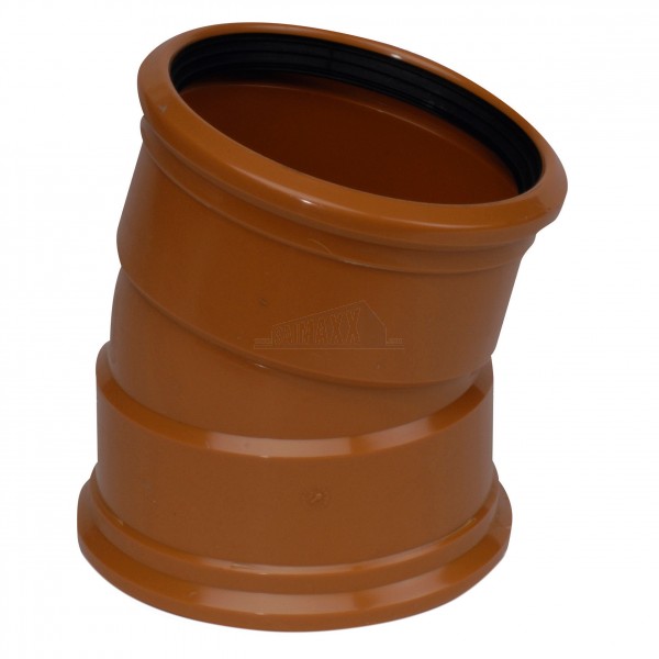 Underground 110mm Bend 15 degree Double Socket