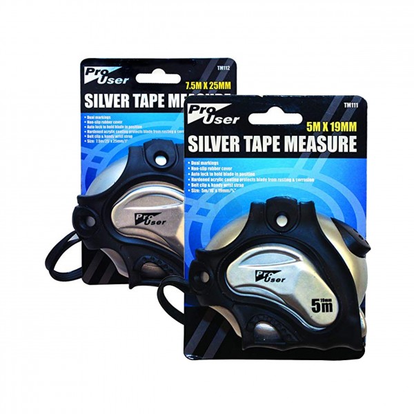 Pro User Silver Tape Measure