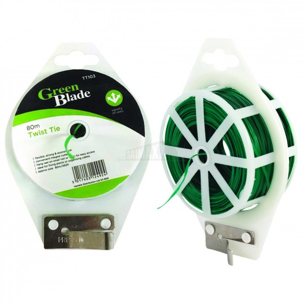 Green Blade 80m Twist Tie Wire Dispenser with Cutter