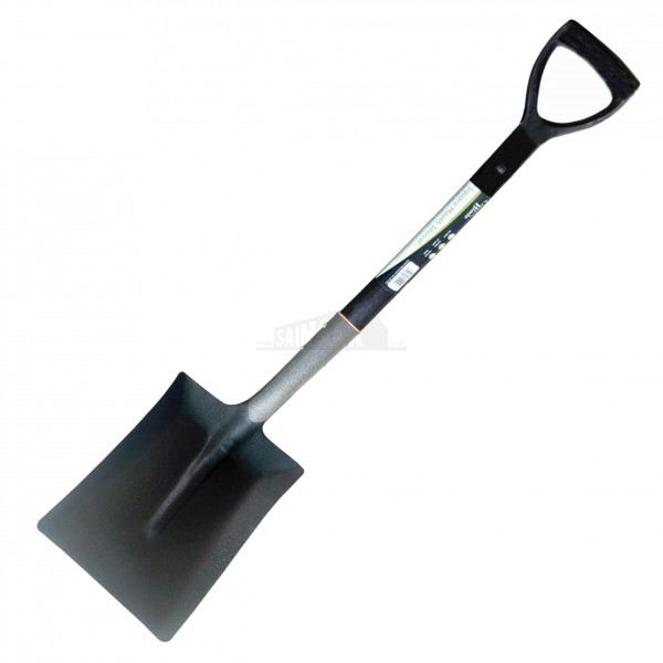 Green Blade Square Mouth Shovel (Tubular Steel Shaft)