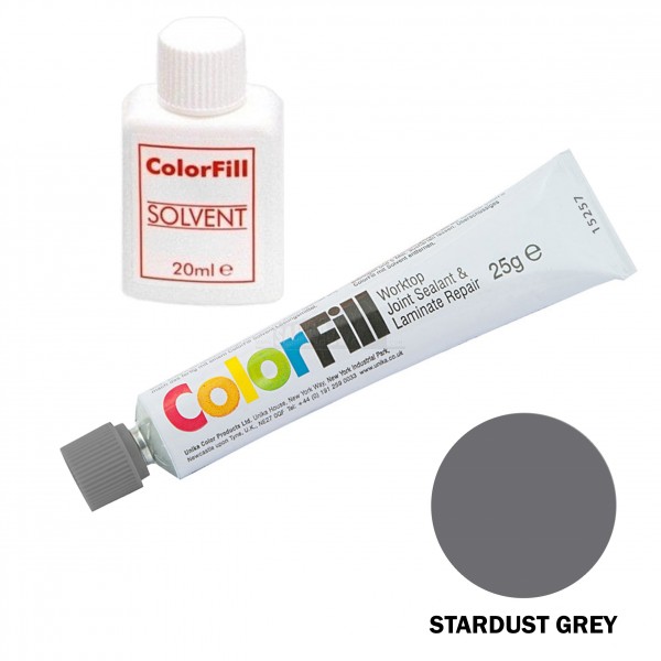 ColorFill Worktop Joint Sealant 25g & Solvent 20ml STARDUST (Grey) CF086