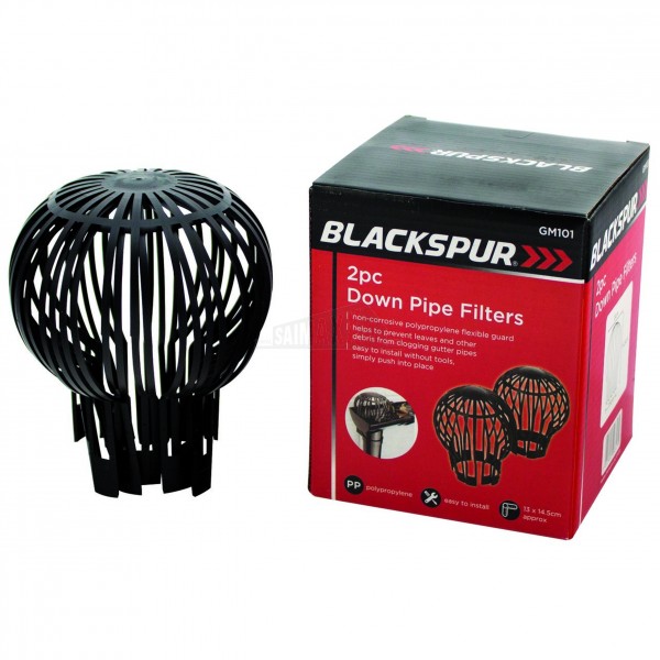 Blackspur 2pc Down Pipe Filters (mesh)