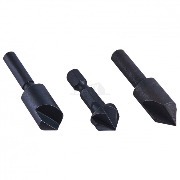 Amtech 3pc Countersink Bit Set (Just 3 x Bits - NO Tool Handle)