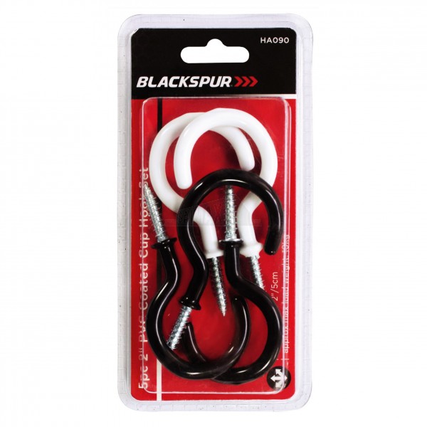Blackspur 5pc 2" Coated Cup Hook Set