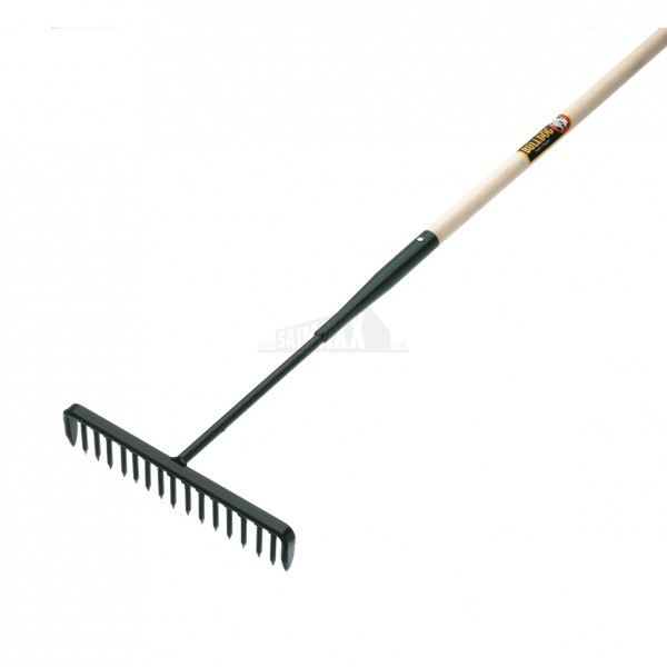 Bulldog Asphalt Rake 16 Tooth with Wood Handle
