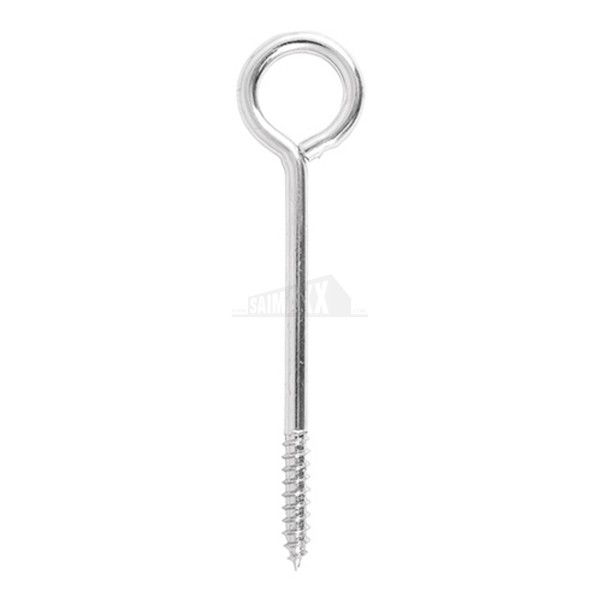 Timco Vine Eyes (Overall 100mm long) Silver Zinc Finish 2pc