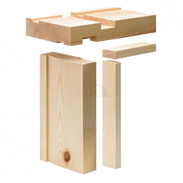 FIRE door Lining 38x138mm & Stops & 15mm Groove 5.1/4" (30/33") Finish 30x132mm