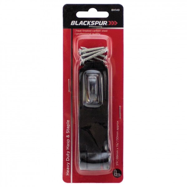 Blackspur Heavy Duty Hasp & Staple 3.5" x 1.5"