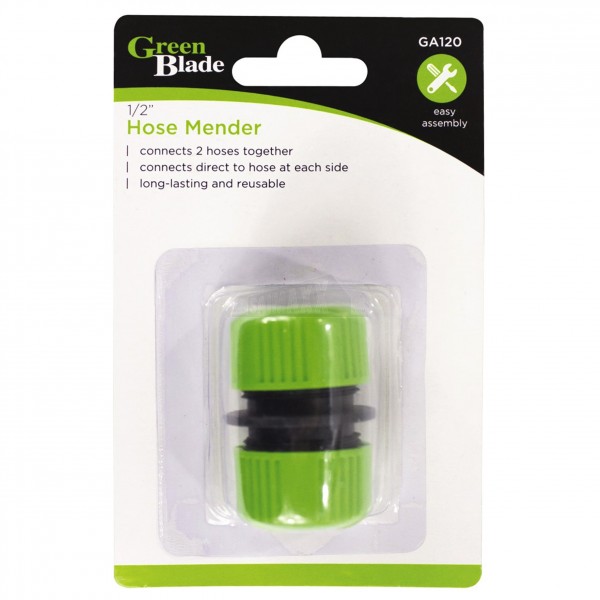 Green Blade 1/2" Hose Mender Plastic ( Hose To Hose Connector )