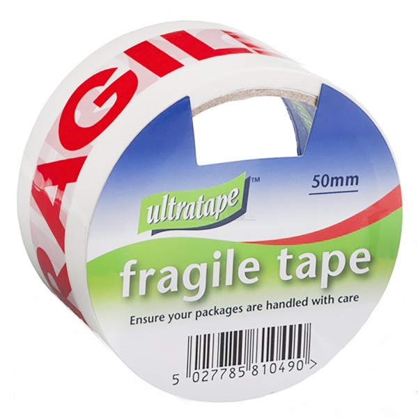 Printed Self Adhesive Tape 50mm x 66m "FRAGILE"