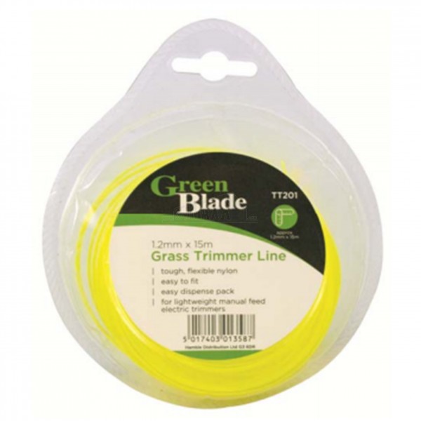 Green Blade Grass Trimmer (Strimmer) Line 15m x 1.2mm