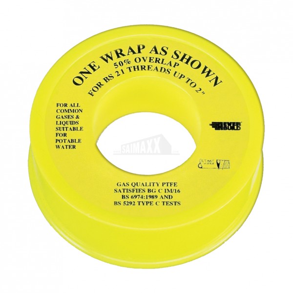 Gas PTFE Tape Roll 13mm x 5m