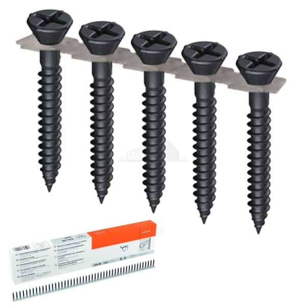 Fermacell Screws 30mm x 3.9 x 1000pc COLLATED 79049