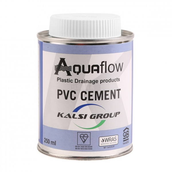 Aquaflow PVC Cement Solvent GLUE 250ml (Metal Bottle) LARGER SIZE
