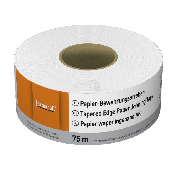 Fermacell Tapered PAPER Jointing Tape 75m x 53mm Roll 79018