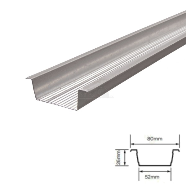 Metal Furring TOPHAT FURRING Channel 3.6m (Fix Boards to these)