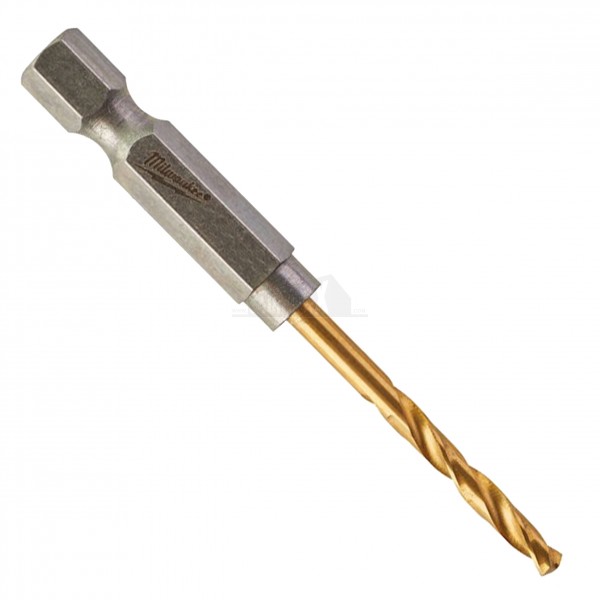 Milwaukee Shockwave HSS-G TITANIUM Red Hex Drill Bit Carded