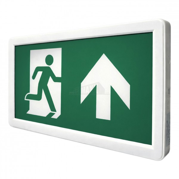 Lumilife Emergency LED Fire Exit BOX Light (Mounts directly to wall)