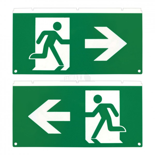 Lumilife Emergency LED Fire Exit Legend LEFT/RIGHT ARROW 2pc ( use with 117988 )