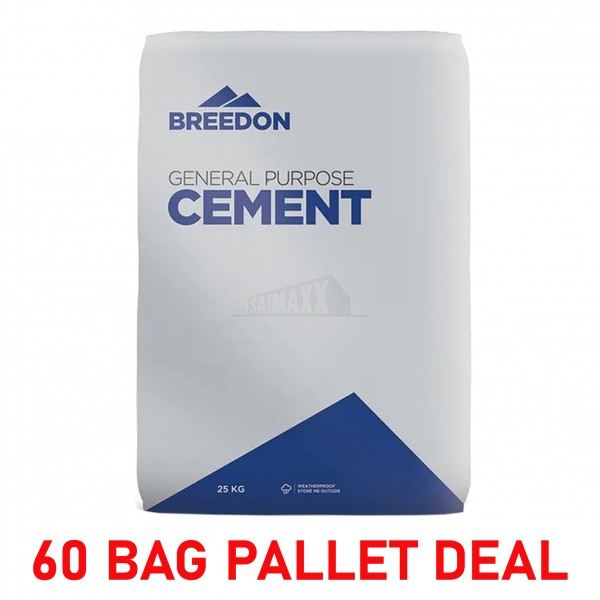Breedon General Purpose Cement 25Kg Plastic Bag >> 60 BAG PALLET DEAL 