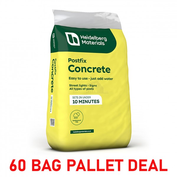 Hanson Post Fix Concrete Maxi Bag 20Kg Plastic Bag >> 60 BAG PALLET DEAL 