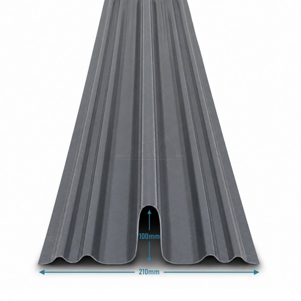 Dry Fix Fibreglass Bonding Gutter for Roofing 100mm x 3m