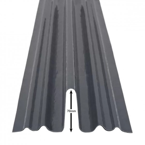 Dry Fix Fibreglass Bonding Gutter for Roofing LOW PROFILE 70mm x 3m