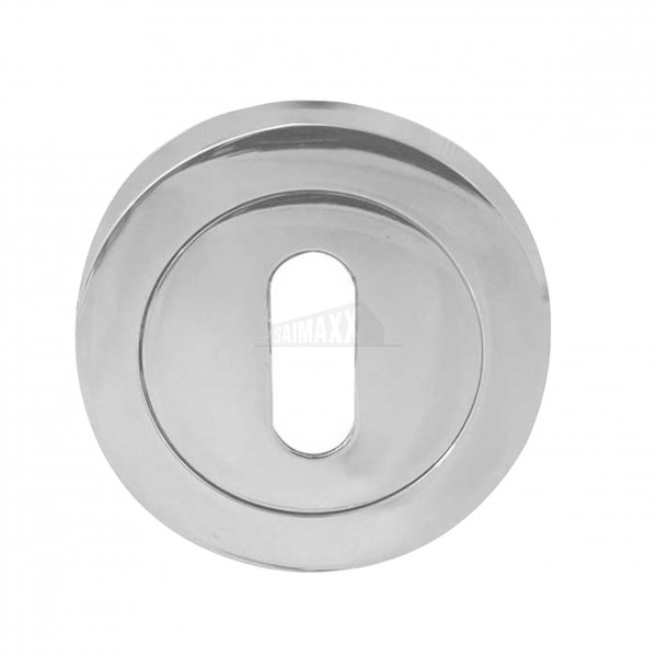 Jedo Standard Mortice Key Escutcheon POLISHED Chrome 1pc