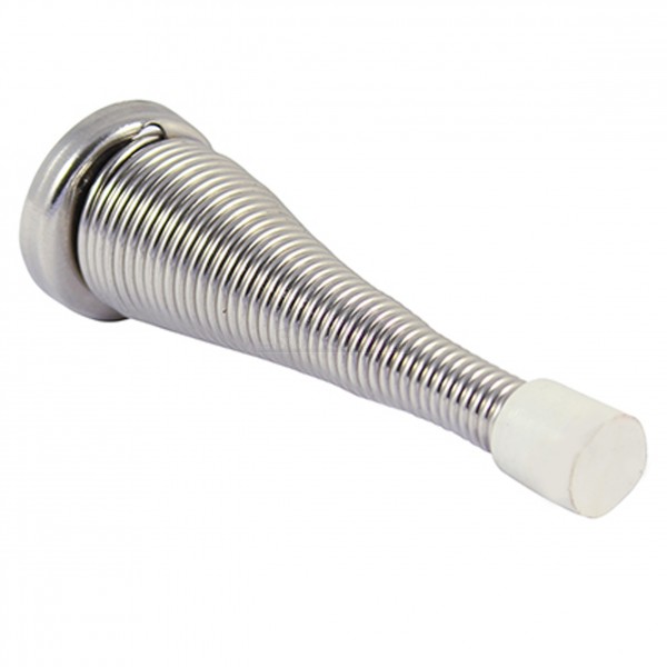 Ashley Spring Door Stops 2pk Silver Nickel Finish