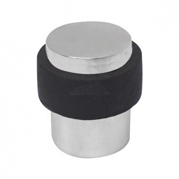 Cylinder Floor Mounted Door Stop (38x27mm) Polished Chrome