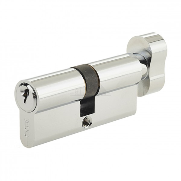 Jedo 70mm (35 x 35mm) Eurocylinder Thumbturn POLISHED CHROME