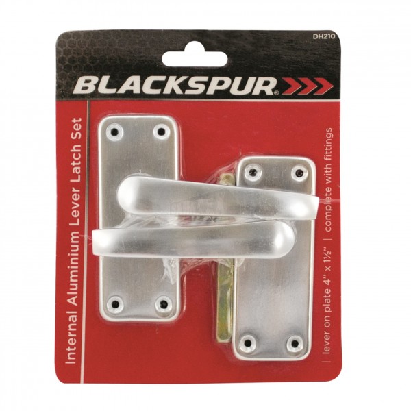 Blackspur Internal Aluminium Lever LATCHING Handle Set