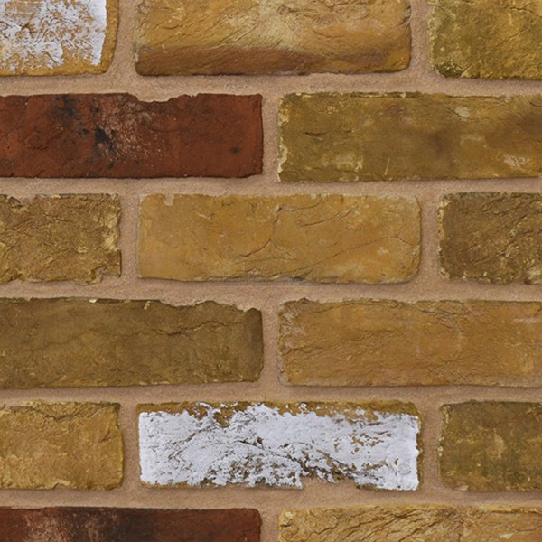 Yellow Victorian Works Multi Stock Facing Brick SAMPLE PANEL