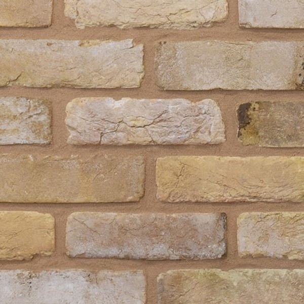 Heritage Tumbled Buff Stock Facing Brick SAMPLE PANEL