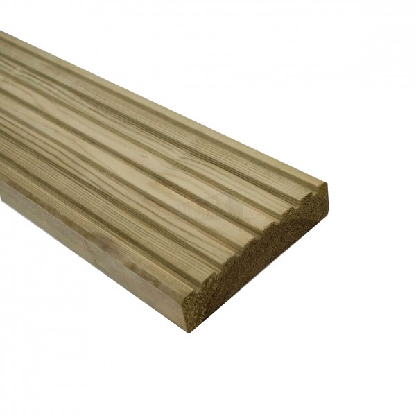 32 x 150 x 3600 mm Nom Softwood Treated Timber Garden Decking Board
