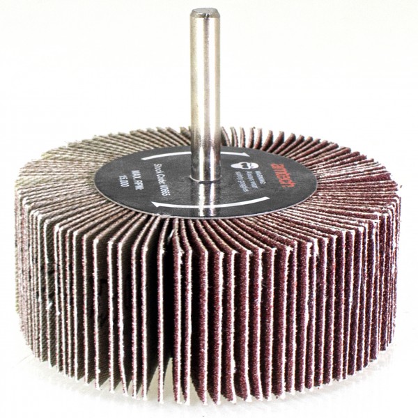 Amtech 80 (Flaps) x 30mm Abrasive Flap Wheel P120 Grit (Medium)