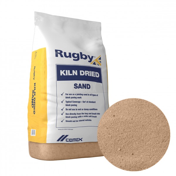 Rugby Kiln Dried Sand 25kg (Plastic Bag)