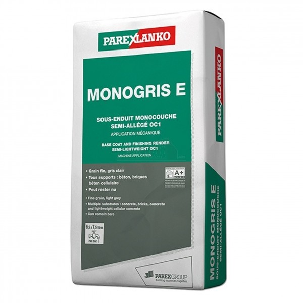 Parex MONOGRIS E Masonry Base Coat Render 25kg Grey
