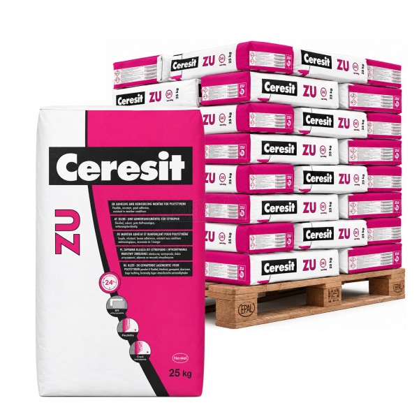 Ceresit ZU Universal Adhesive & Base Coat Render 25kg > 48 BAG PALLET DEAL 
