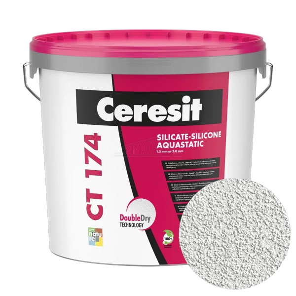 Ceresit CT174 Silicate Silicone Render 1.5mm 25kg Tub WHITE
