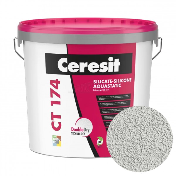 Ceresit CT174 Silicate Silicone Render 1.5mm 25kg Tub SANTORINI 1