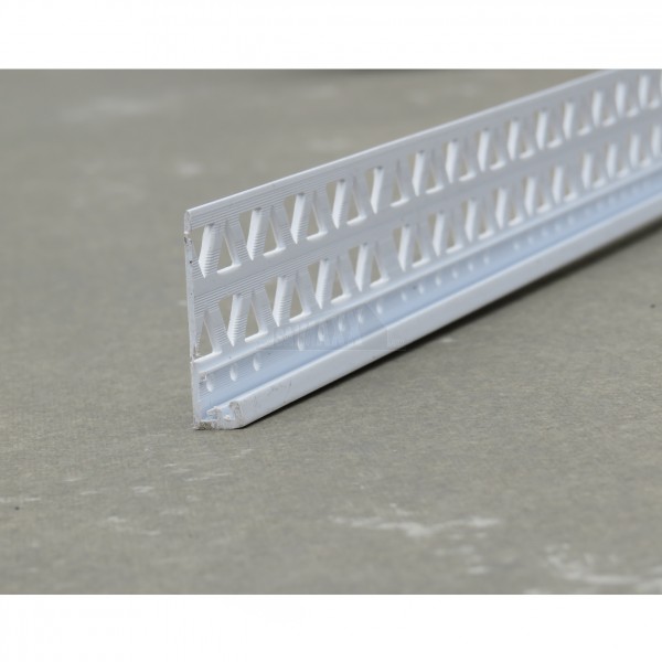 PVC PLASTIC Render 10mm Stop Bead WHITE 2.5m