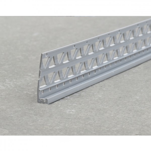 PVC PLASTIC Render 10mm Stop Bead DARK GREY 2.5m