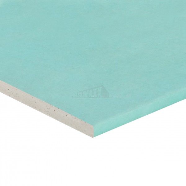 Green MOISTURE Plasterboard 12.5mm (2.4m x1.2m) T/E